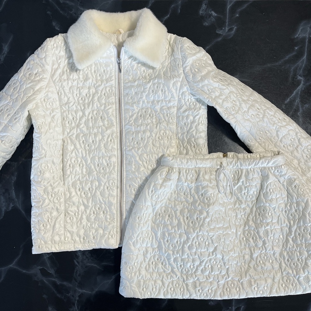 Handmade Teddy Jacket and Skirt Matching Set